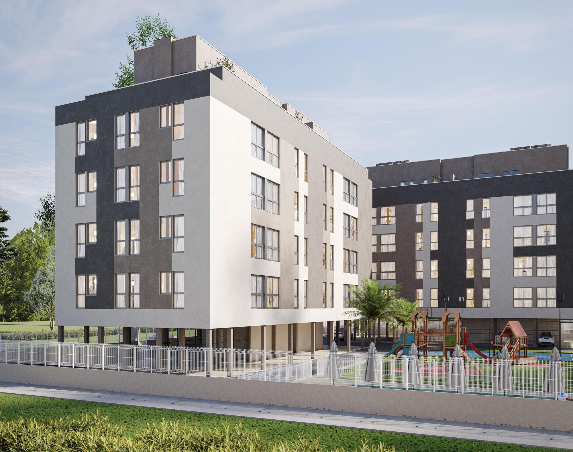 Recreación de la nueva promoción Castellón Sur Residence comercializada por ProHero.
