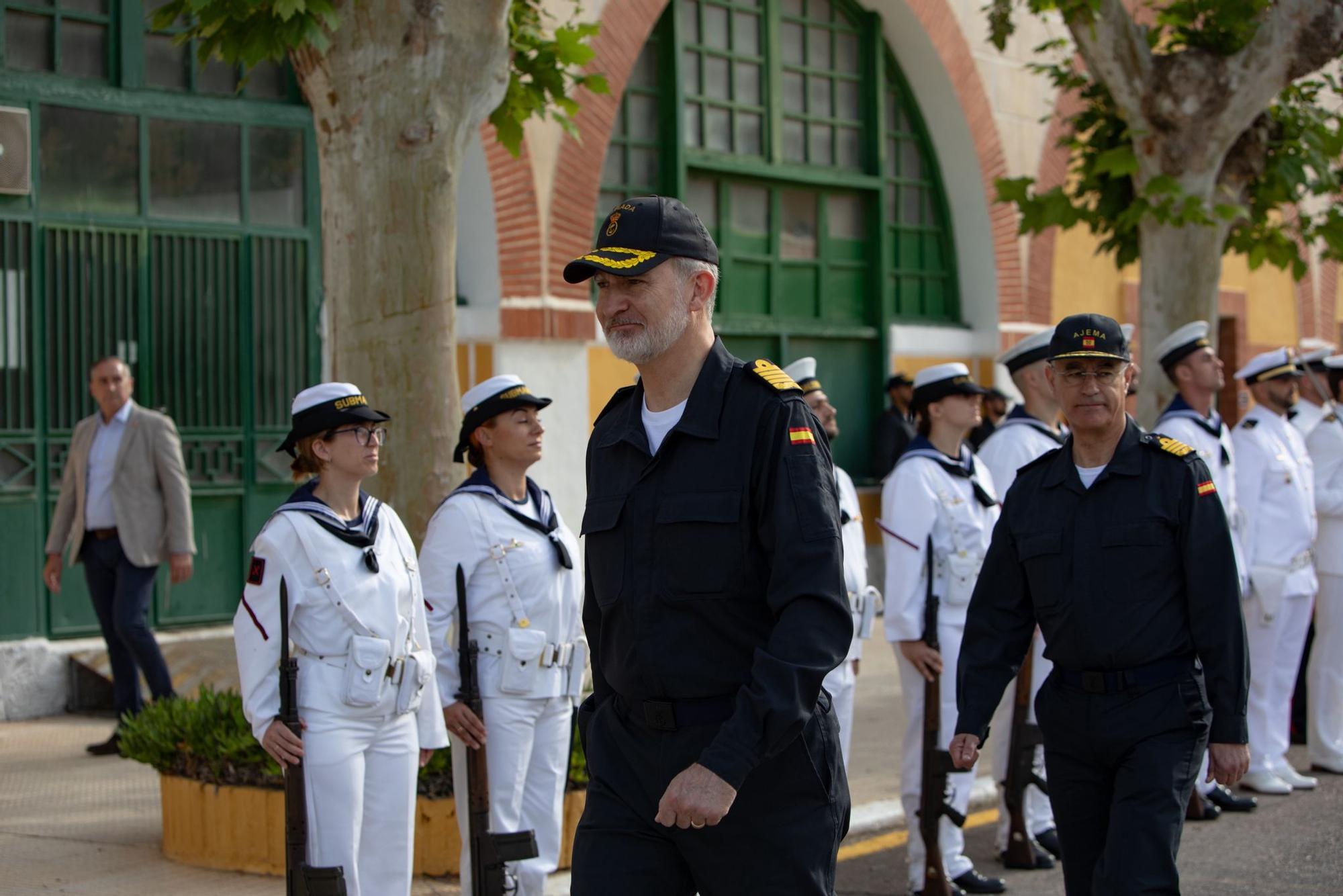King Felipe VI at the Arsenal of Cartagena