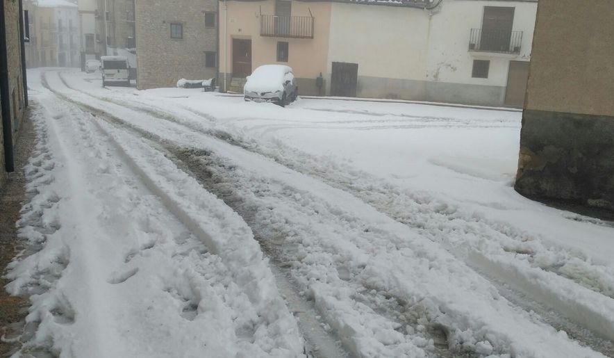 Nieve y lluvia en Castellón