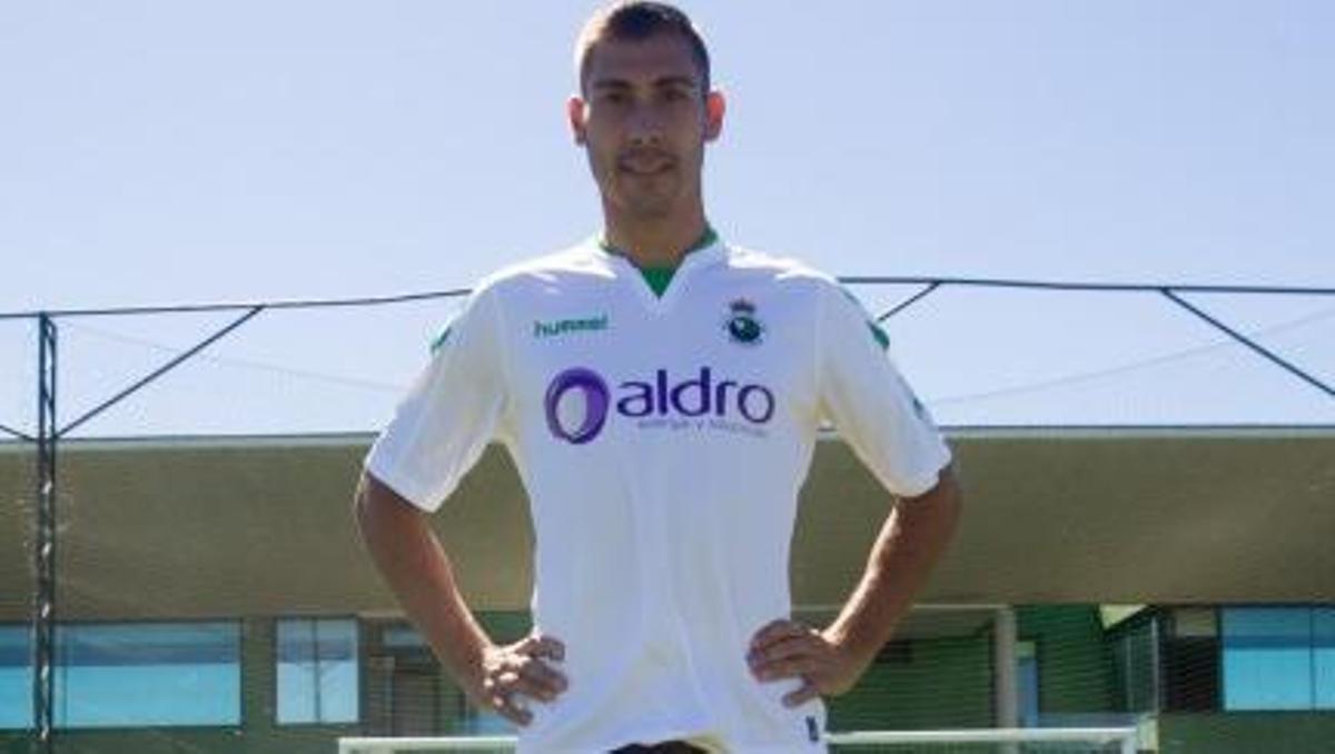 Samuel con la camiseta del Racing
