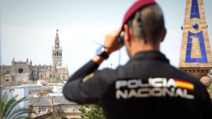 Imagen de la Policía Nacional durante la Cumbre de la ONU.