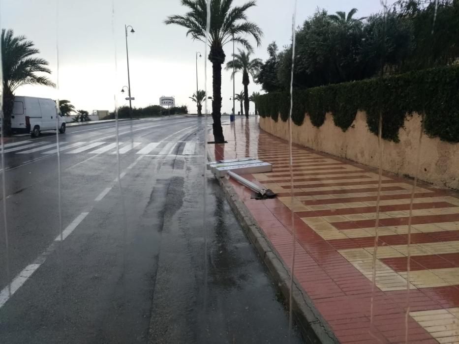 Daños por el temporal en El Campello