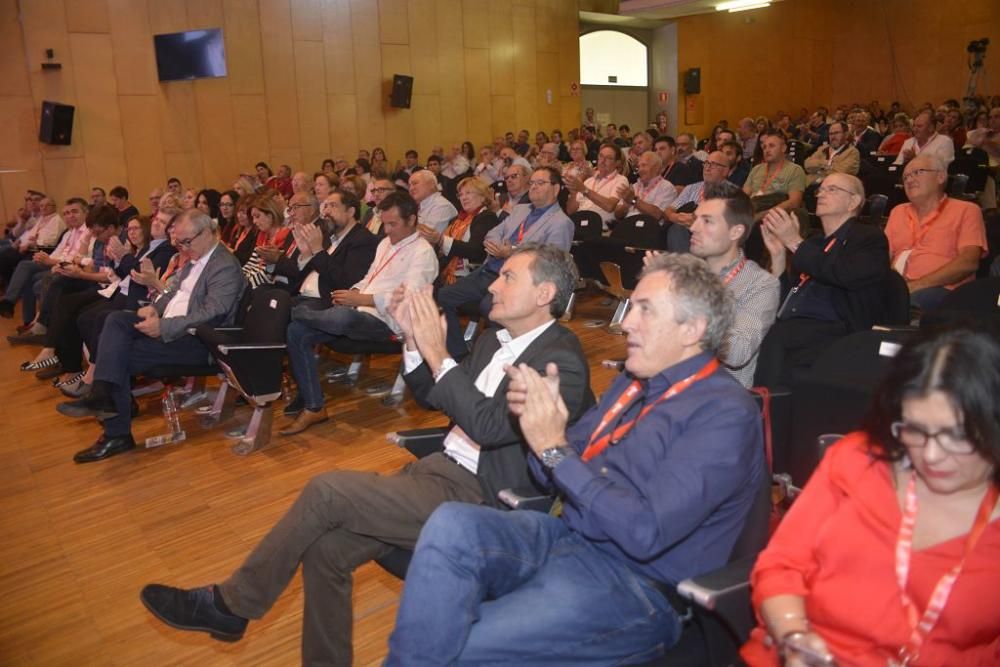 Clausura del congreso del PSRM en Cartagena