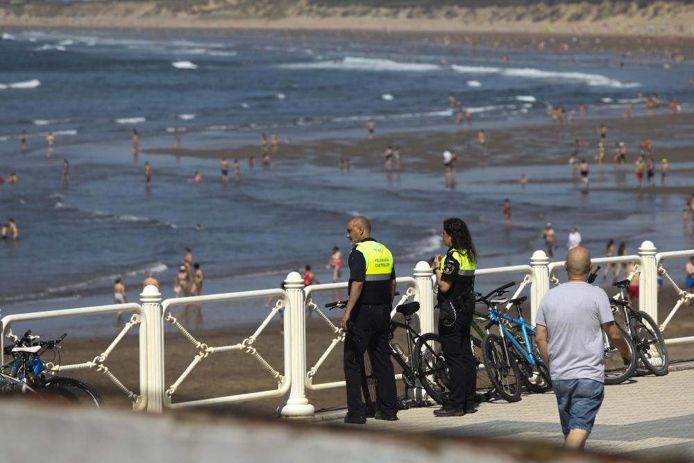 Ambiente de playa en Asturias