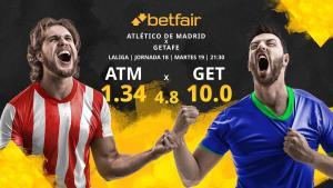 Club Atlético de Madrid vs. Getafe CF: horario, TV, estadísticas, clasificación y pronósticos