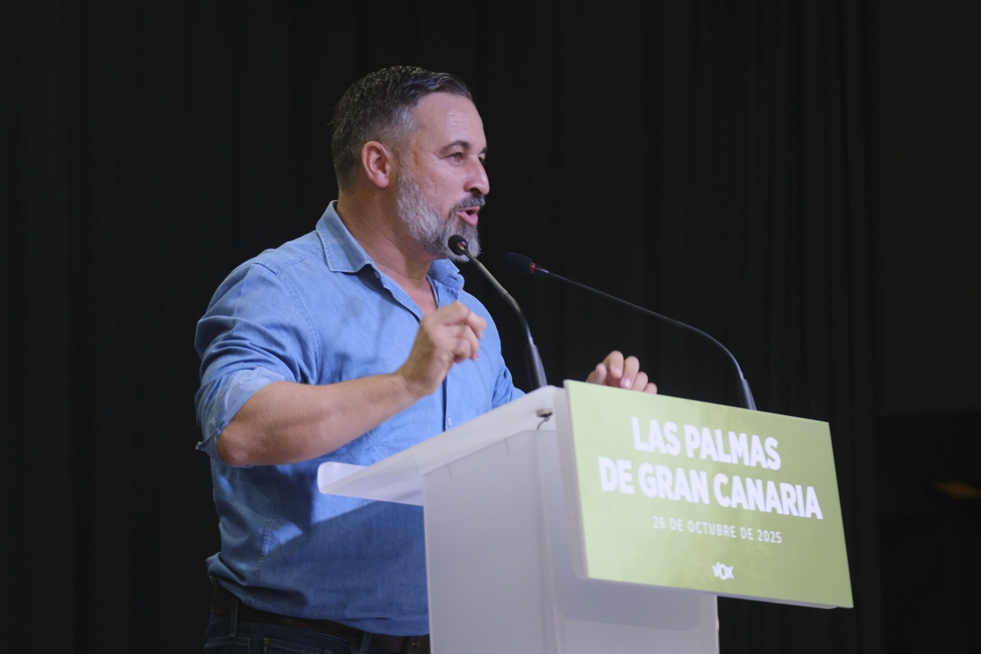 Acto de Santiago Abascal en el Círculo Mercantil