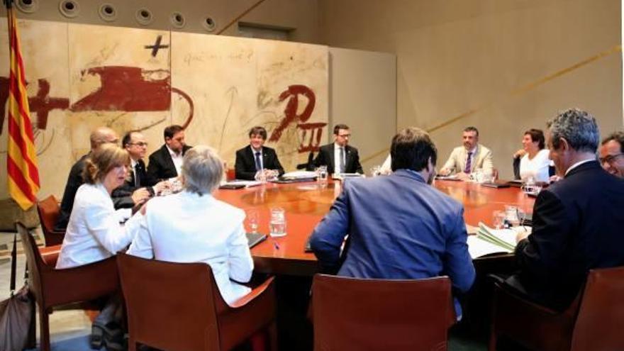 La reunió d&#039;ahir del Consell Executiu de la Generalitat.