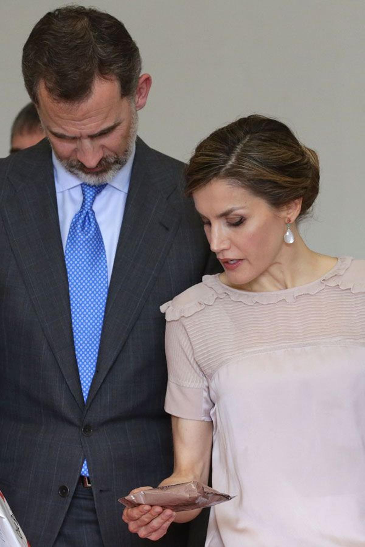 Letizia Ortiz durante su viaje a Gran Canaria junto a Felipe VI