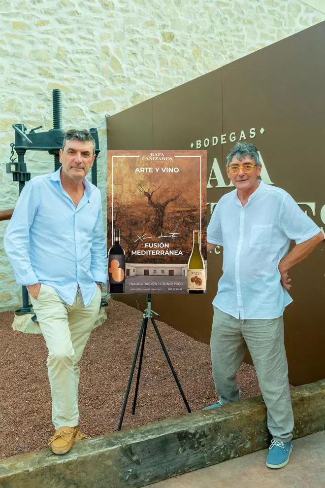 “Fusión Mediterránea”, la pintura sensorial de Ximo Canet inaugura el ciclo Vino y Arte en la bodega Rafa Cañizares Viticultor