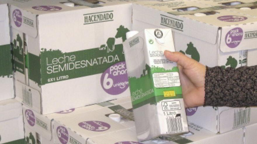 Leche Semidesnatada - Hacendado - 1 l