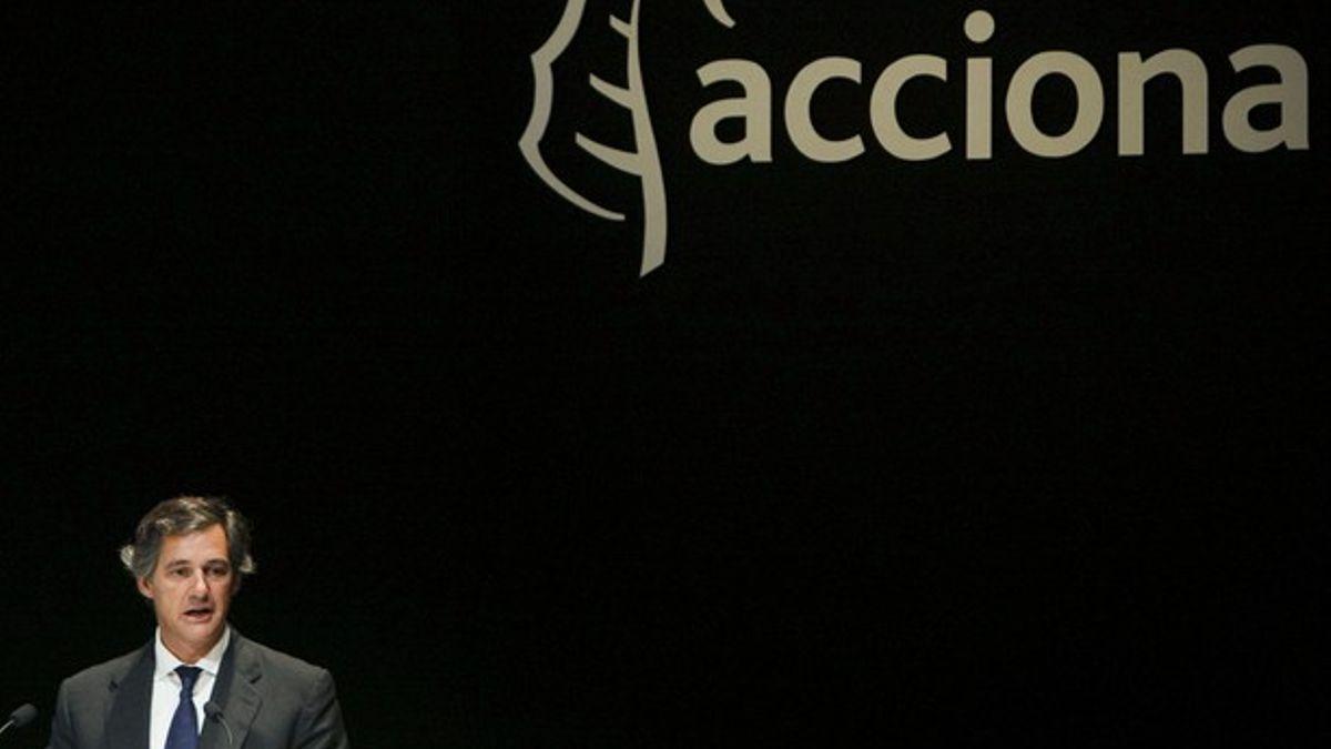 El presidente de Acciona, José Manuel Entrecanales, durante una junta general del grupo.