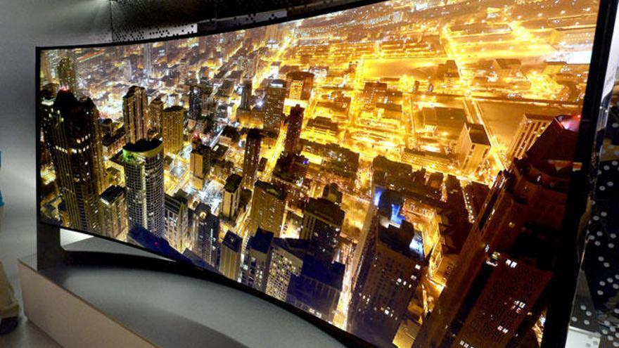 Un televisor de Samsung de 105 pulgadas.