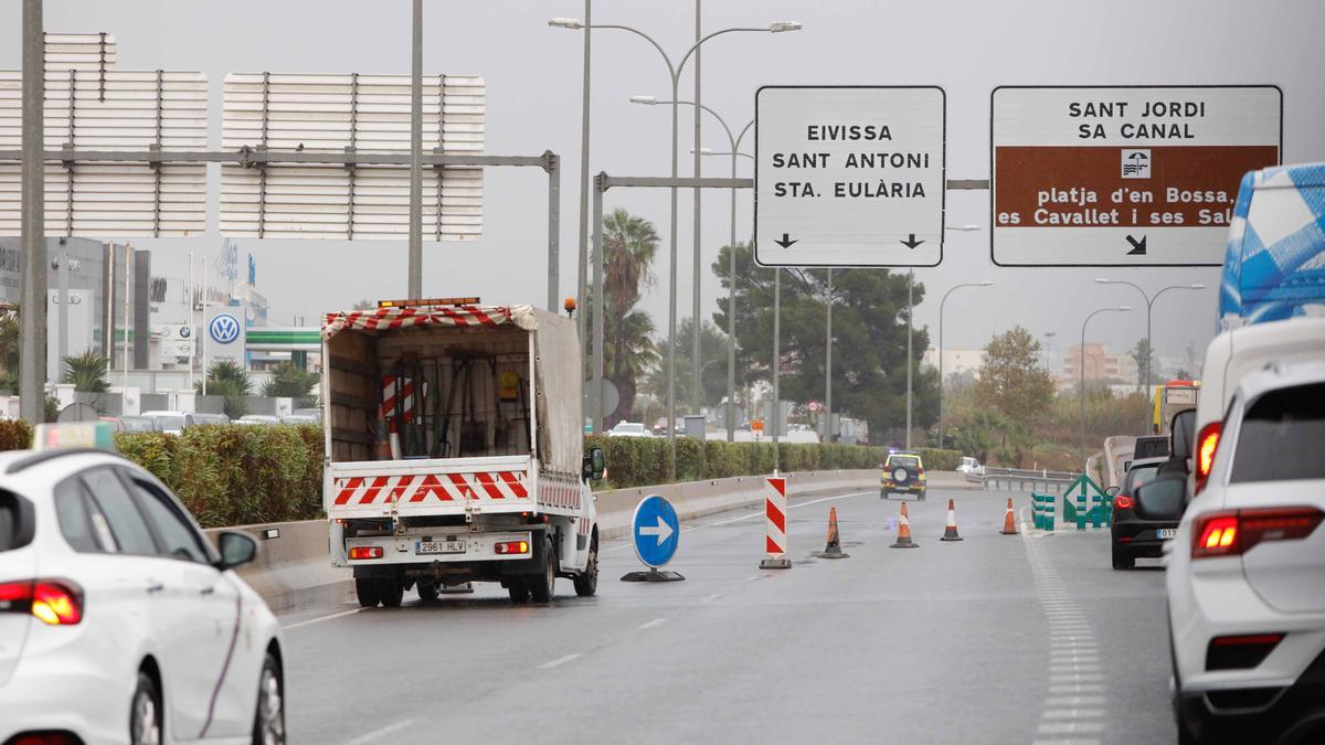 Imágenes de la lluvia en Ibiza