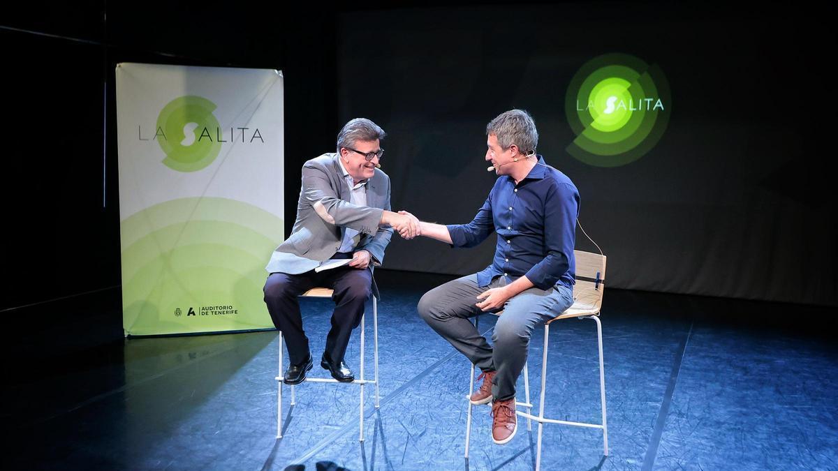 José Carlos Acha y José Luis Rivero en la presentación de La Salita.