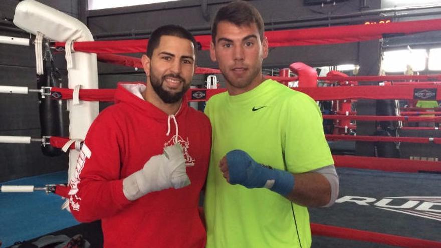 Ferino V junto a Sergio García El Niño durante su preparación en Puerto Rico