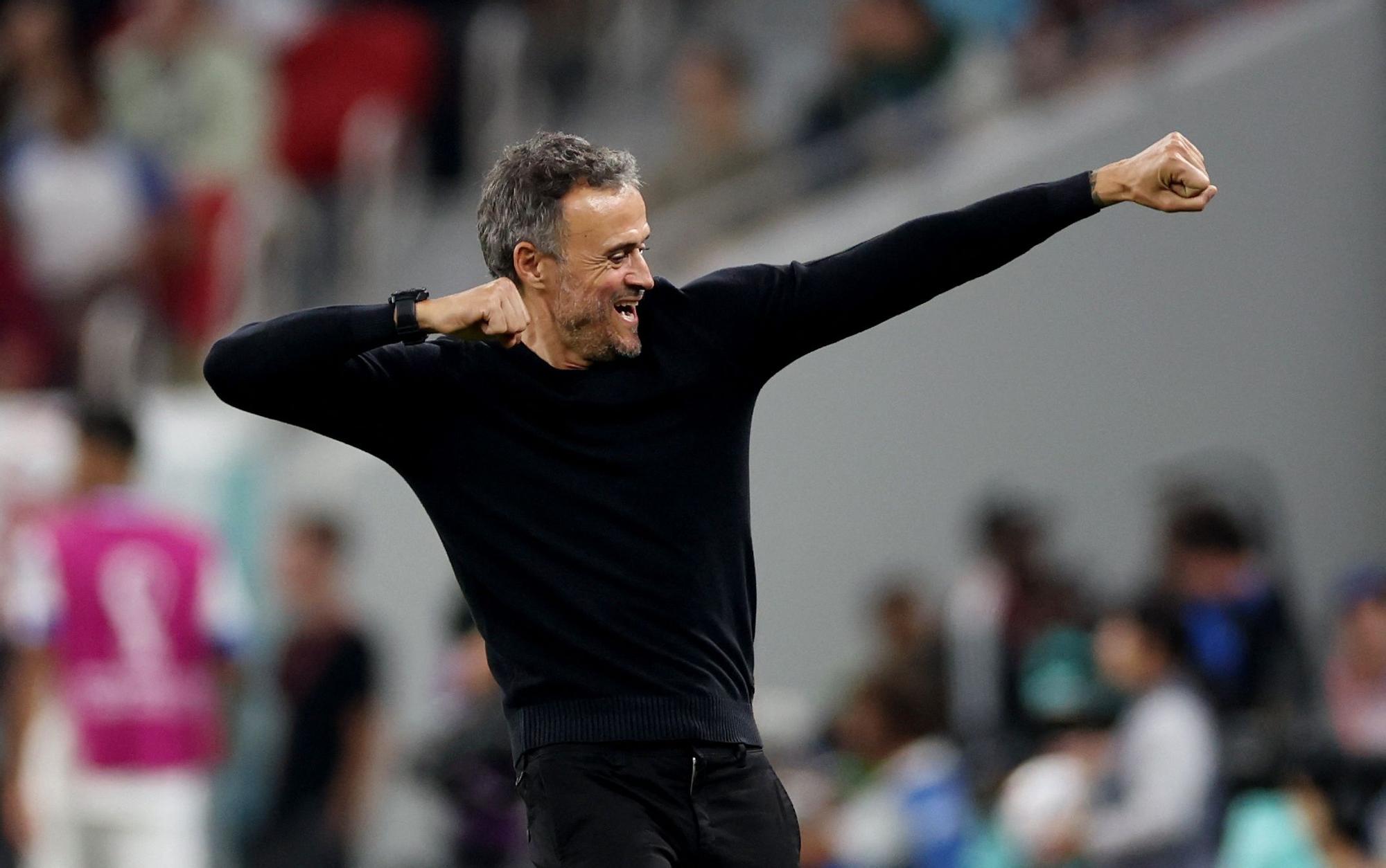 Luis Enrique, en el partido ante Alemania.