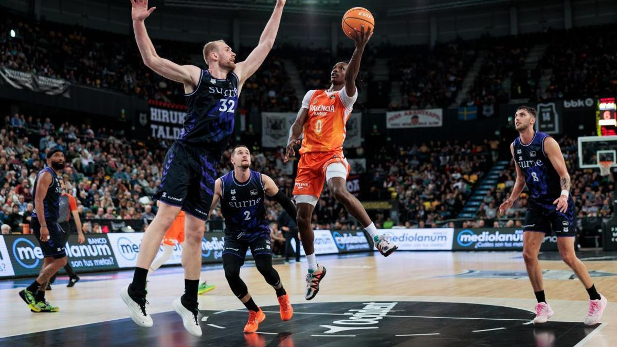 Badio durante el Bilbao Basket - VBC