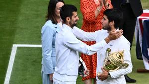 Las mejores fotos del Djokovic - Alcaraz en Wimbledon