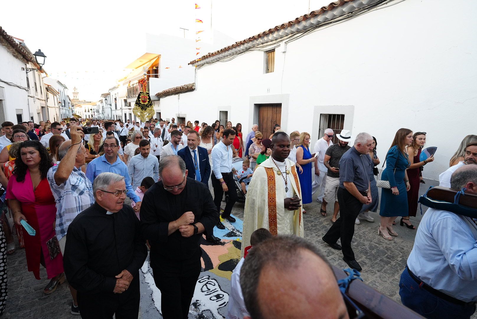 San Roque y alfombras de sal en Dos Torres