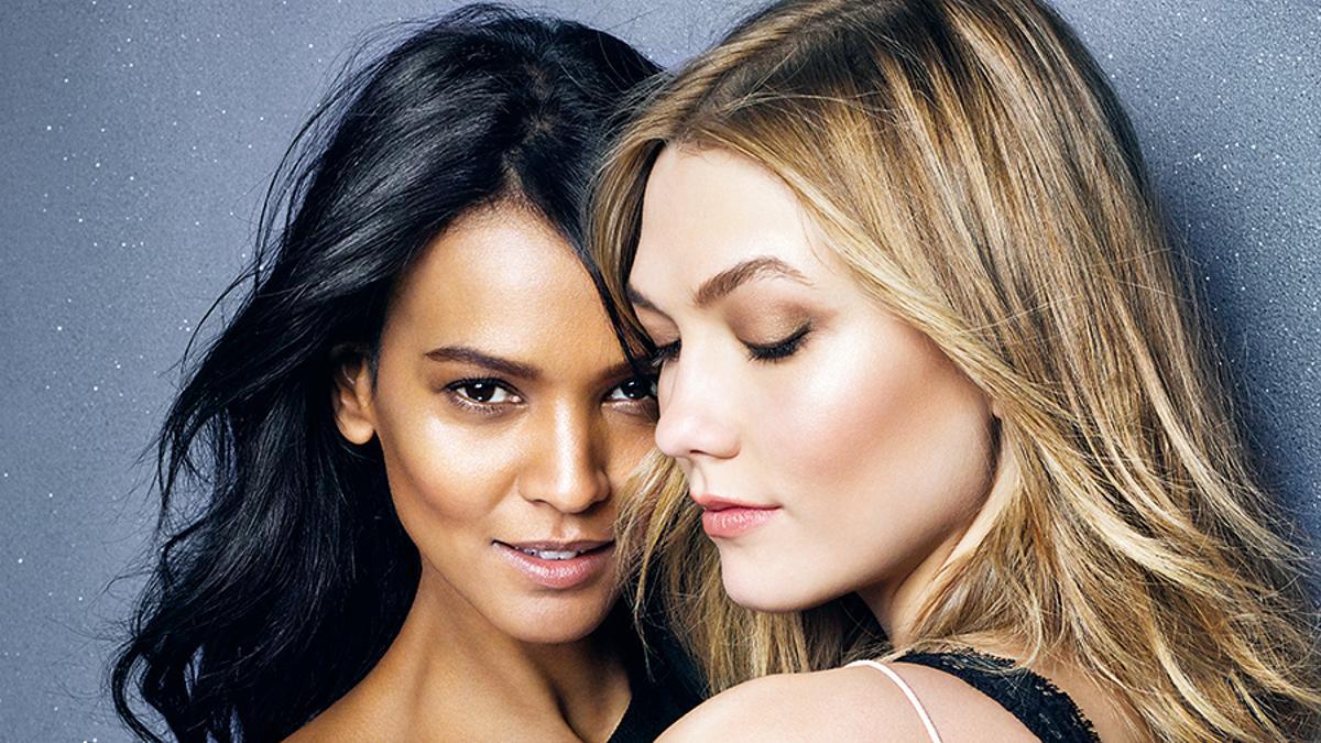 Liya Kebede y Karlie Kloss con rostro trabajado con strobing