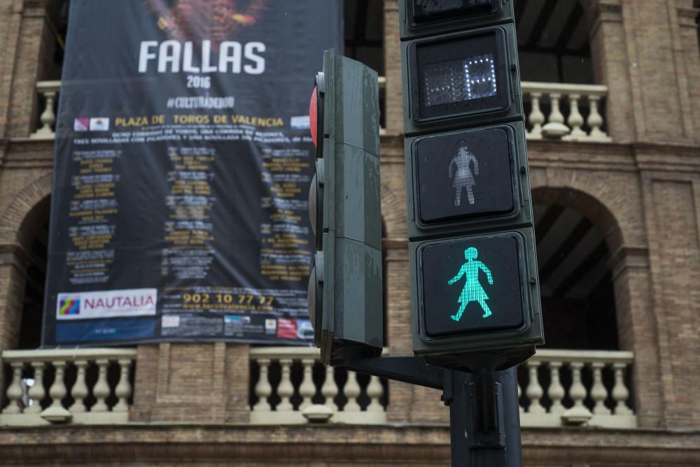 Así son los nuevos semáforos paritarios en Valencia