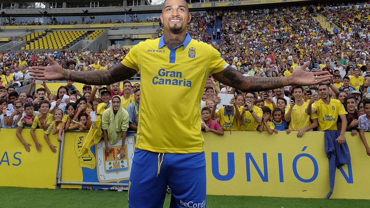 Presentación de Boateng en la UD Las Palmas