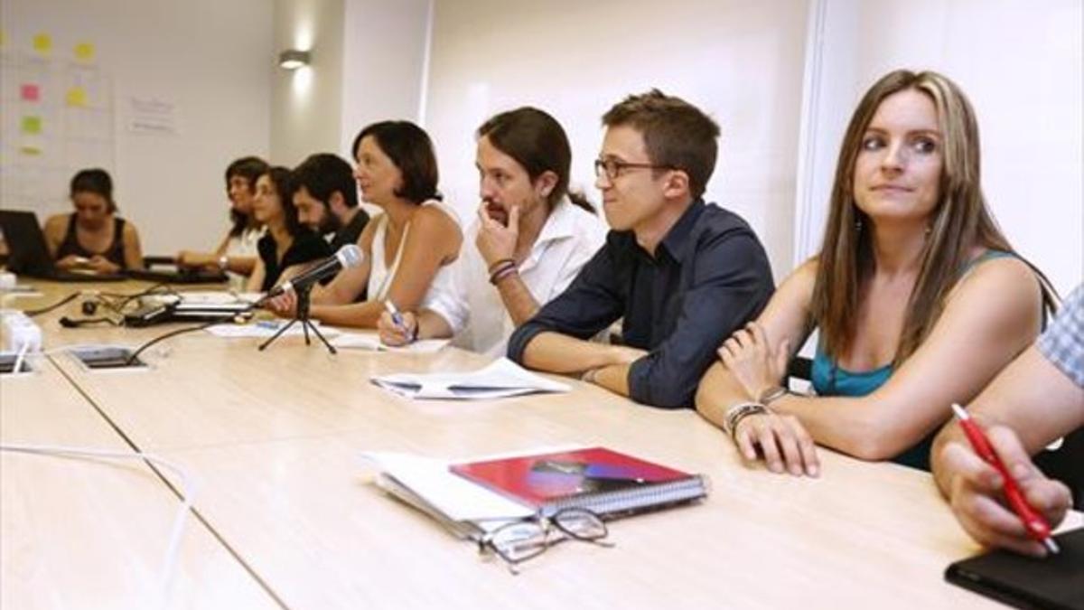 Reunión del consejo ciudadano de Podemos, al pasado sábado en Madrid.