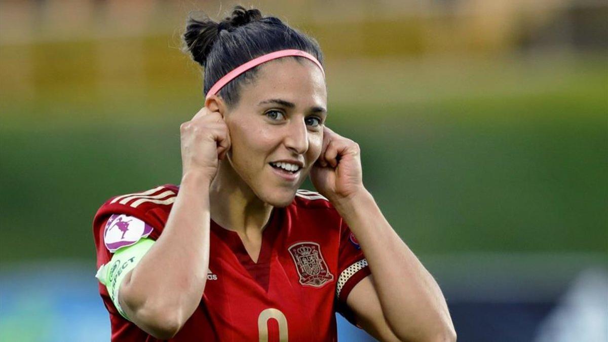 Vero Boquete durante su etapa como internacional de la selección española