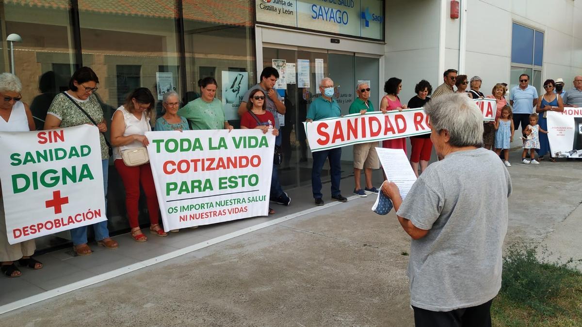 Manifestación de hoy en Bermillo.