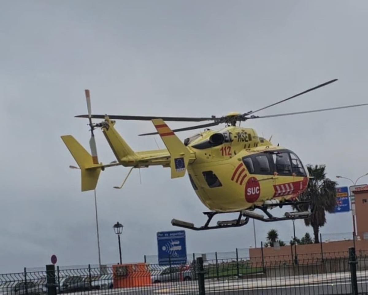 Helicóptero medicalizado del SUC en Fuerteventura