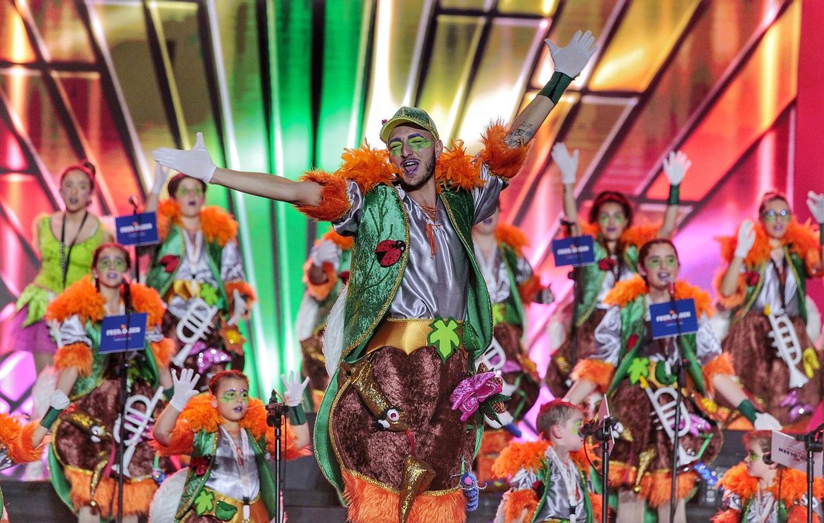 MiniVirgues, de La Orotava, en el Carnaval de Santa Cruz 2020.