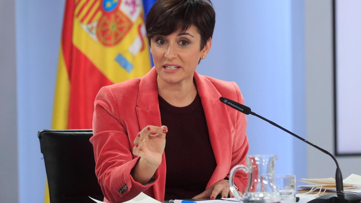 La ministra portavoz, Isabel Rodríguez.