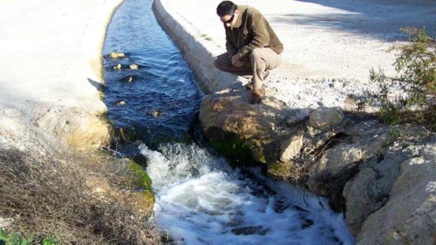 Detectan restos contaminantes en las aguas del Vinalopó entre Sax y Elda