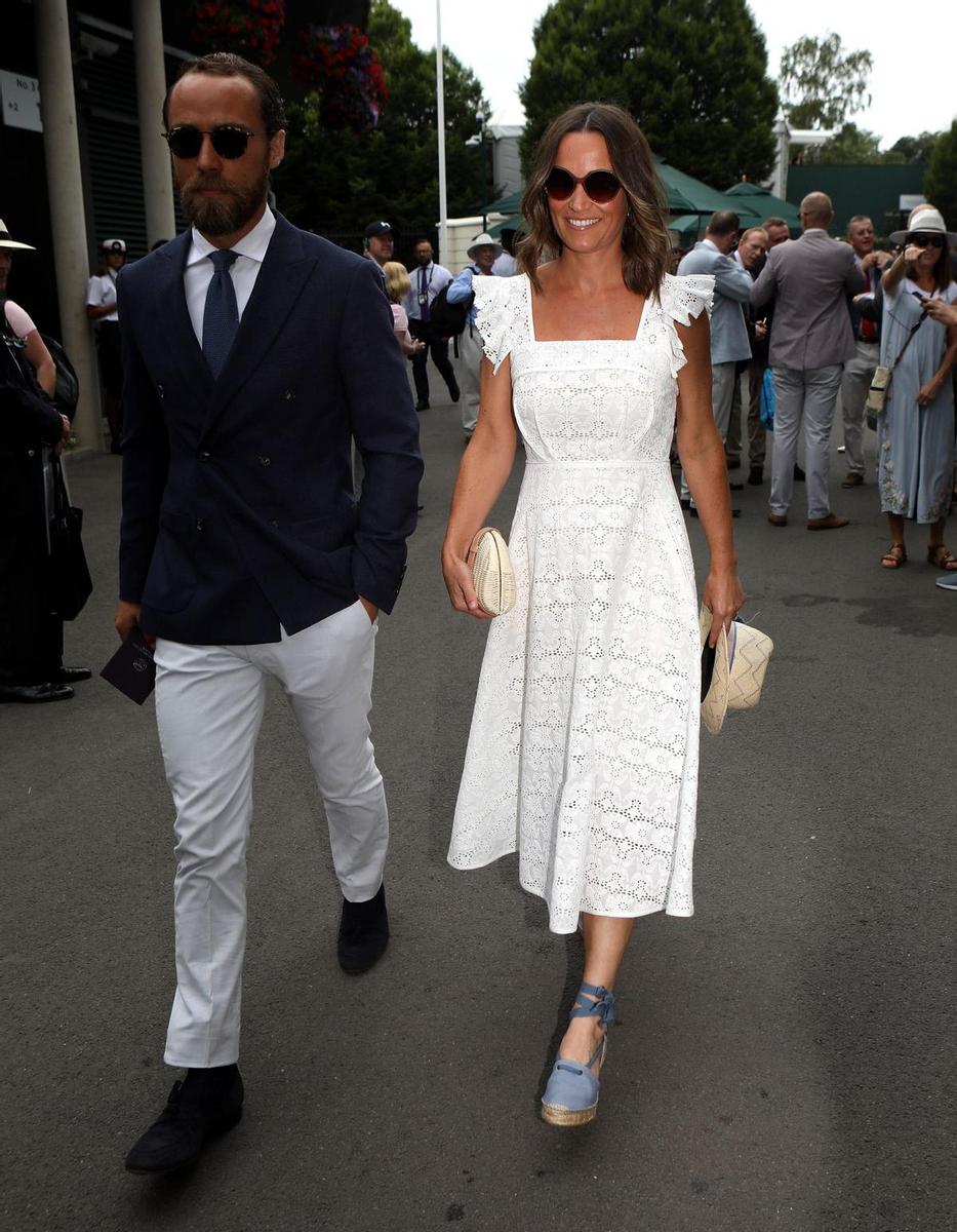 Pippa Middleton lucía embarazo en Wimbledon