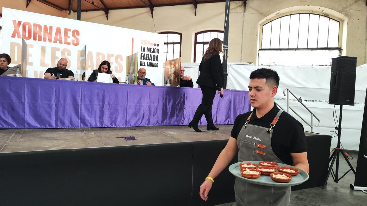 La cata de faba asturiana  en la plaza de abastos