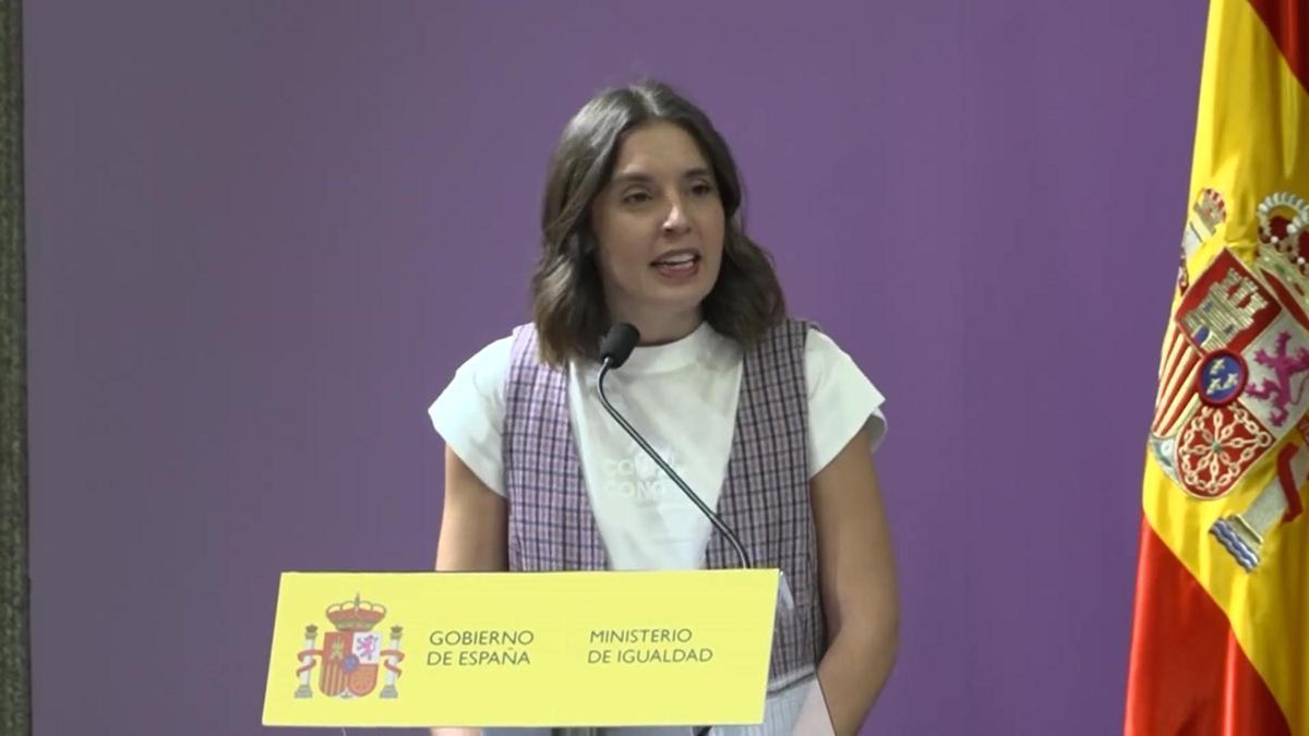 Irene Montero: "Hoy Pedro Sánchez nos echa de este Gobierno"