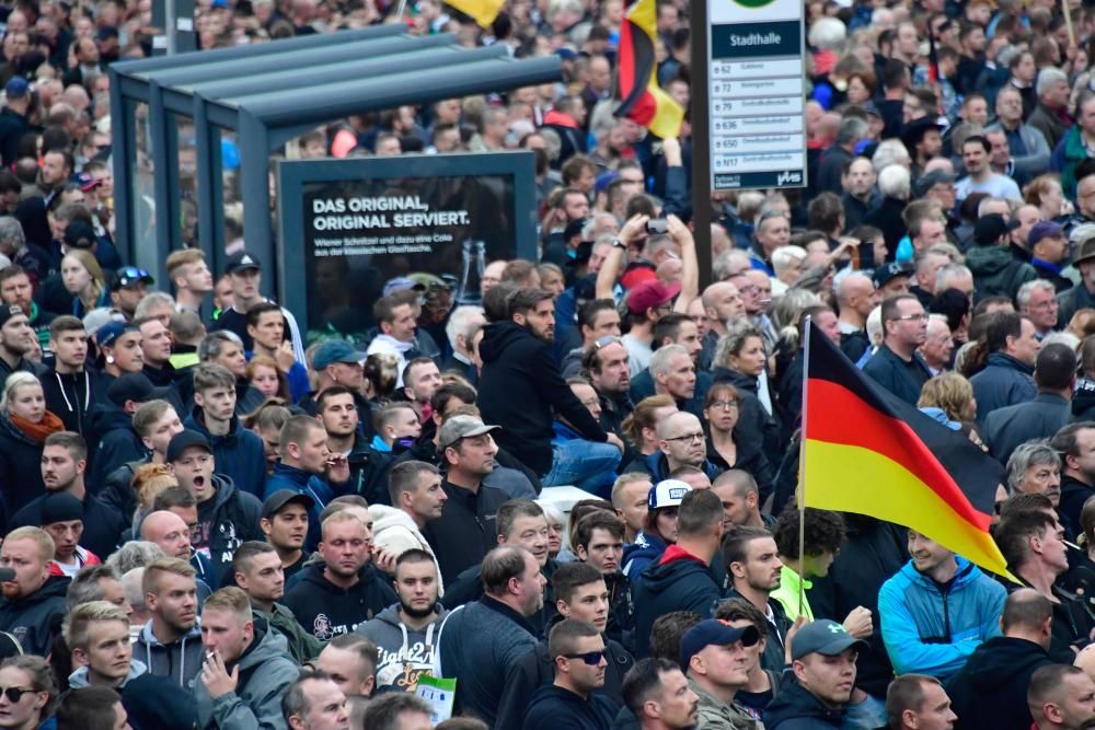 Marcha ultraderechista en Chemnitz