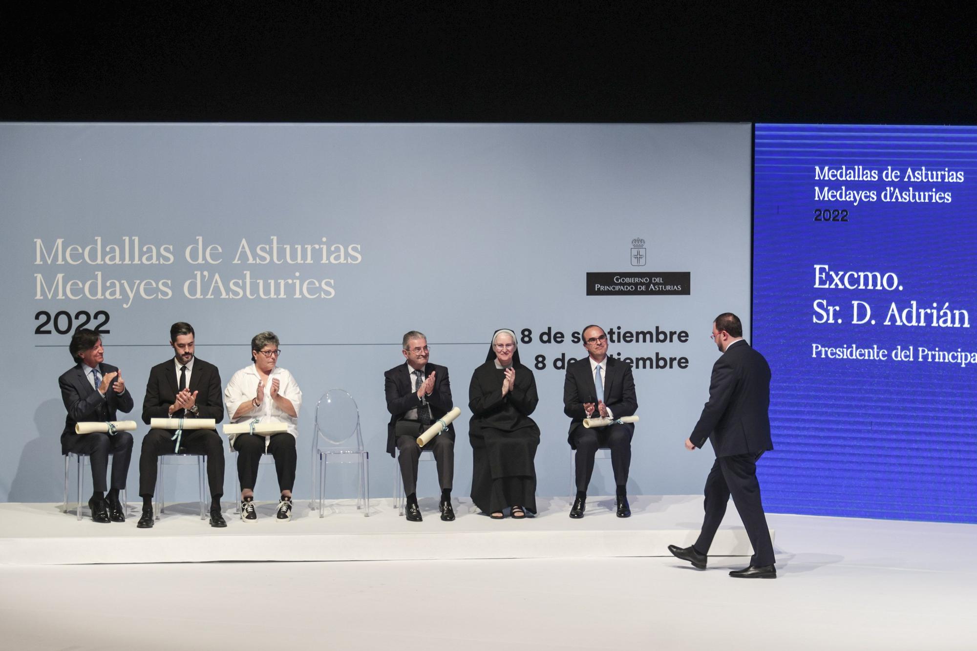 En imágenes: así fue el acto de entrega de las Medallas de Asturias