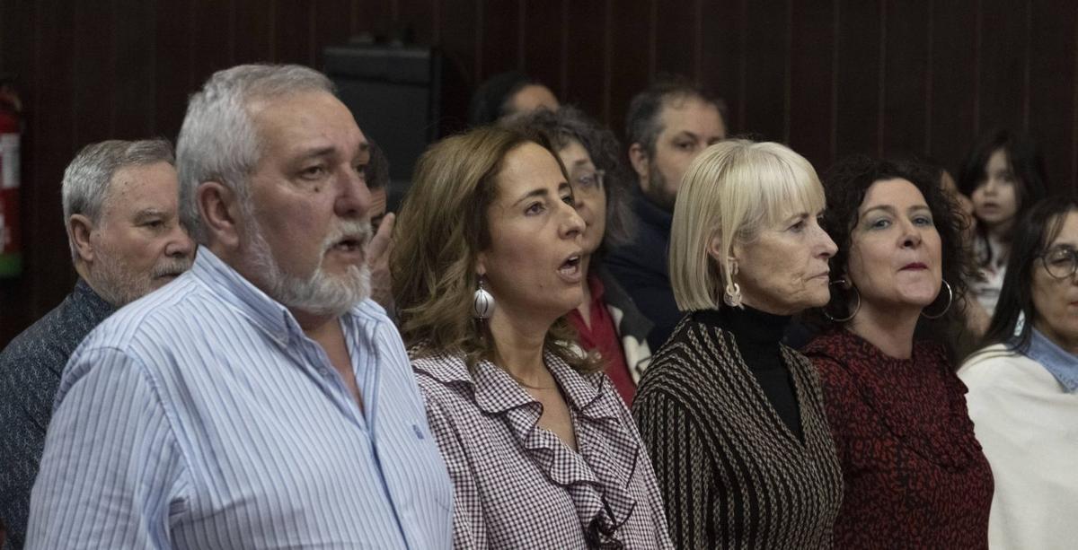 Acto de entrega del IV Premio Etelvino Blanco ayer en la casa sindical  | ROI CRUZ