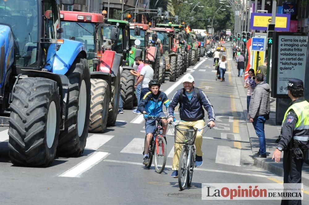 Manifestación de los agricultores por el Mar Menor en Murcia