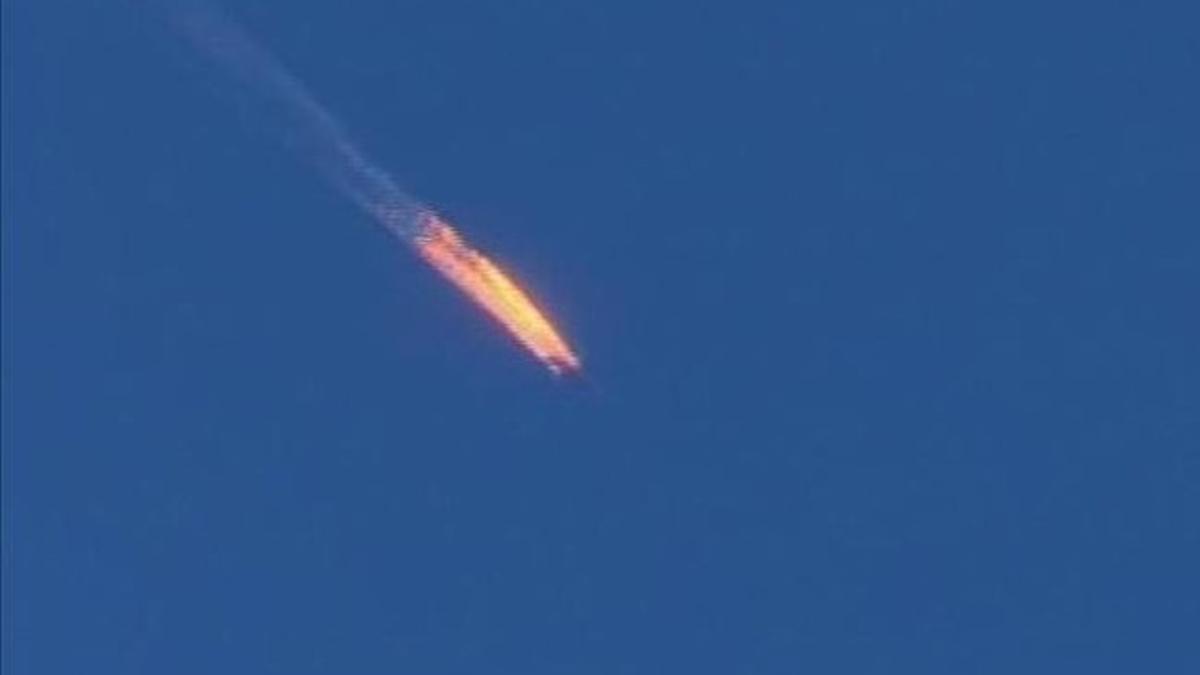 Avión ruso abatido por Turquía en noviembre del 2015.