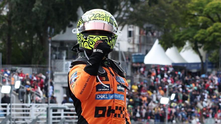 Lando Norris celebra la victoria. |  Ettore Chiereguini