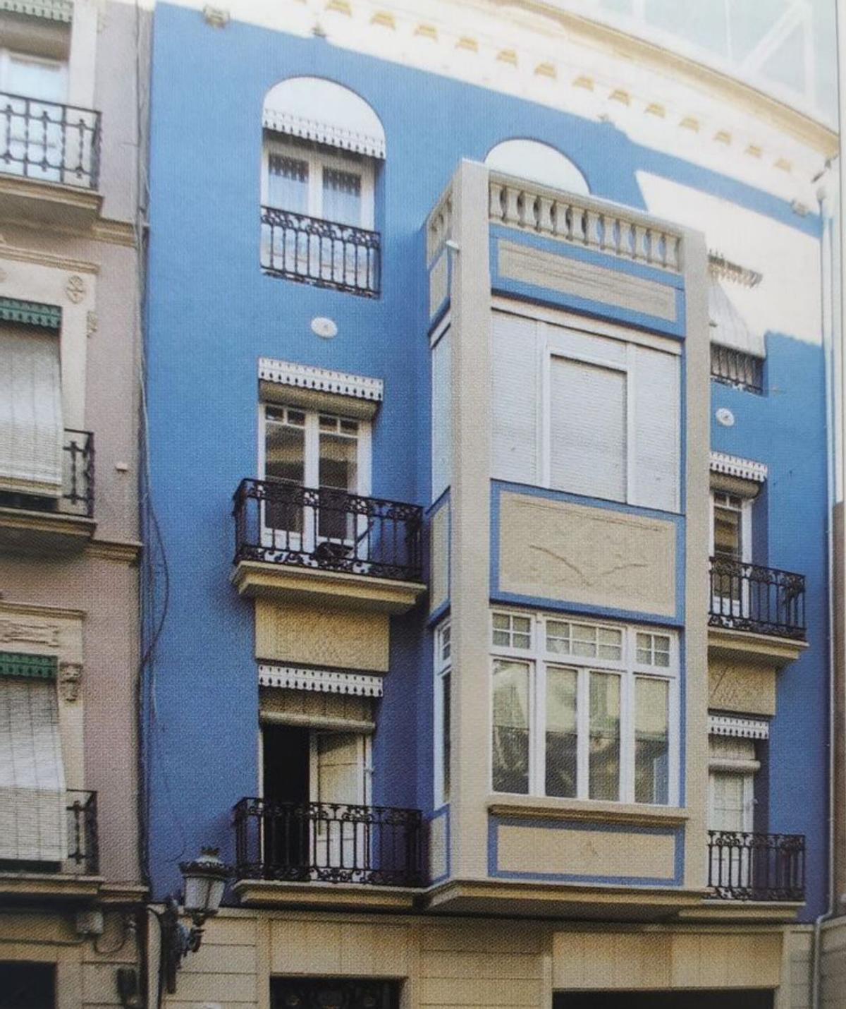 Fachada en la calle Jorge Juan de Alicante.