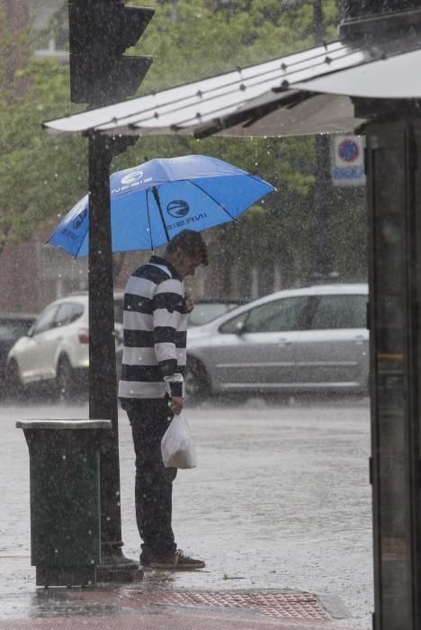 Lluvia en Oviedo