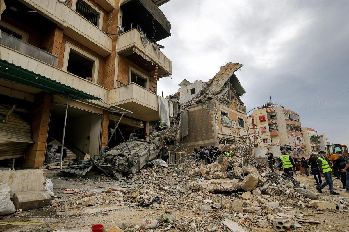 Bombardeo israelí en el sur de Beirut