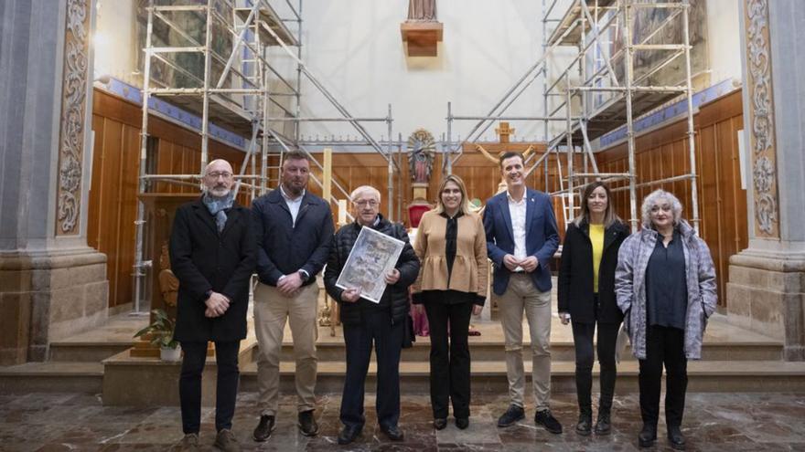 Las Sargas de Cuaresma están ya en los laterales del altar de la iglesia. | MEDITERRÁNEO