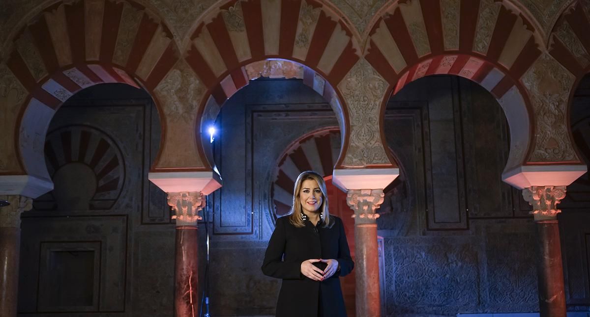 Susana Díaz da su discurso de fin de año desde Medina Azahara