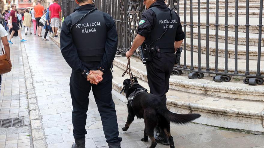 Imagen de agentes de la Policía Local malagueña.