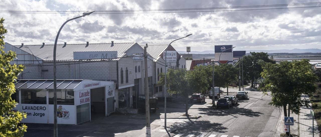 Imagen del polígono industrial de Las Capellanías en Cáceres.