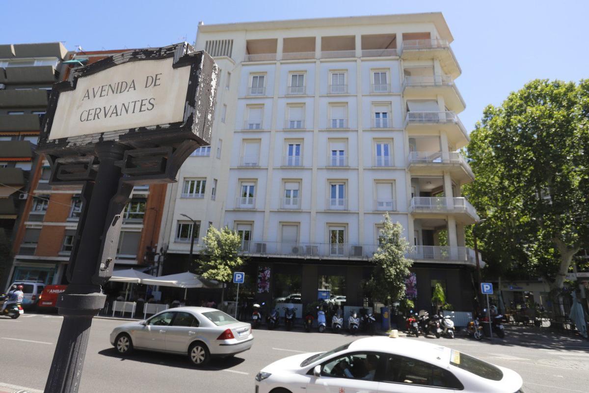 Avenida de Cervantes en Córdoba.